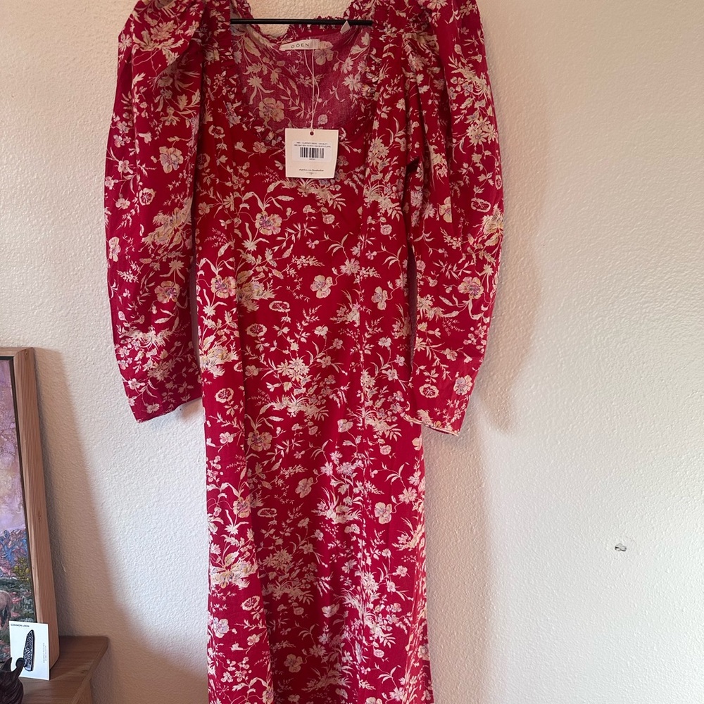 DOEN Clarence dress in Oak Bluff floral - with tags